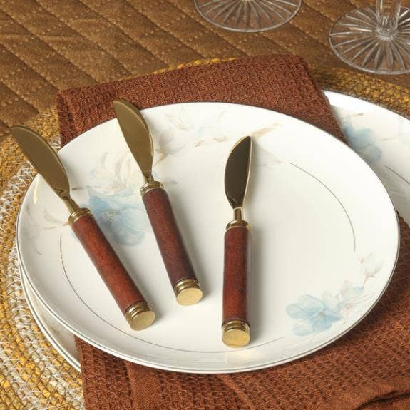 Wooden Handle Spreader Set (Set of 4), SKU - 71839