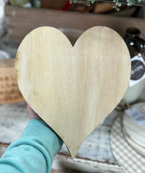 Set of 3 | Heart Shaped Wood Blanks |
