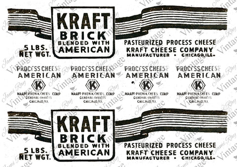Kraft Cheese Label | JRV A4 Rice Paper