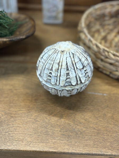 Wooden Decorative Balls | White Wash