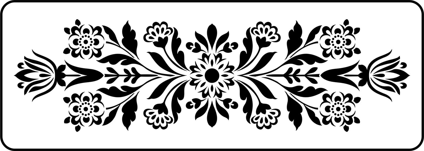 Folk Floral Swag | JRV Stencils