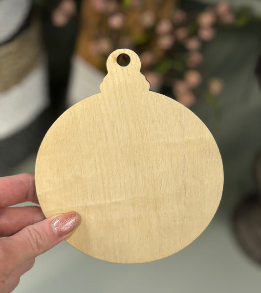 Set of 6 | Ornament Shaped Wooden Blanks |