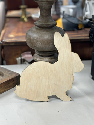 Set of 3 | Bunny Shaped Wooden Blank