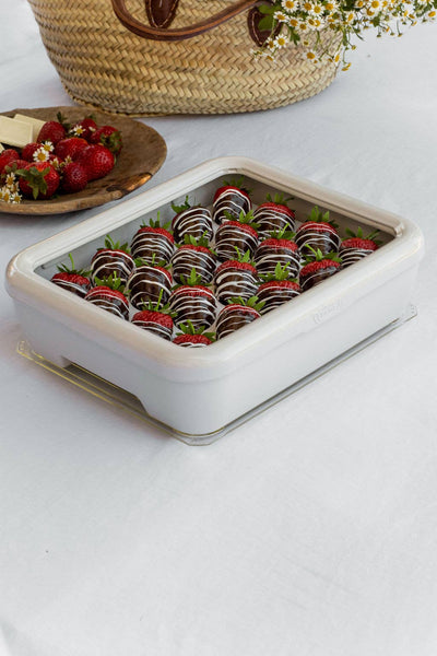 Classic Set - Pan Frame w/ Lid & Serving Spoon - White