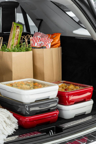 Classic Set - Pan Frame w/ Lid & Serving Spoon - White