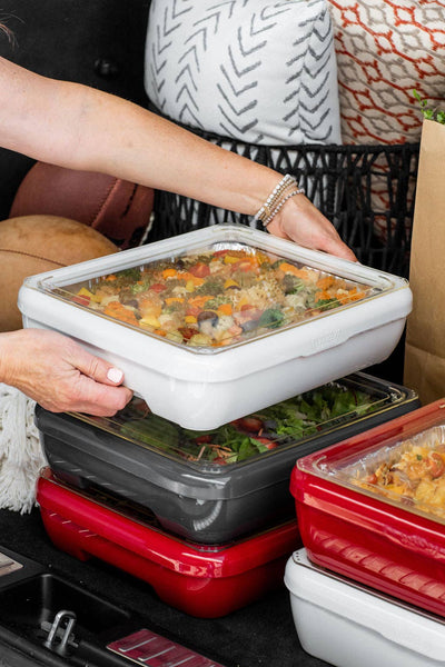 Classic Set - Pan Frame w/ Lid & Serving Spoon - White