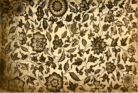 Roycycled Grungy Floral Decoupage Paper