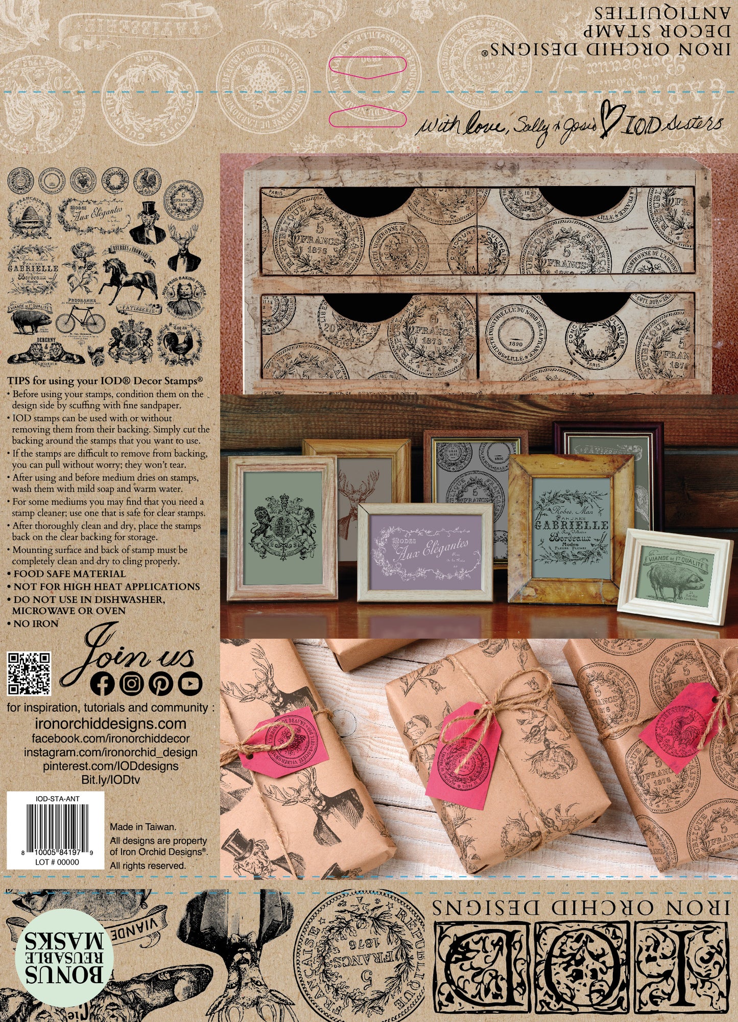 ANTIQUITIES 12×12 IOD STAMP™