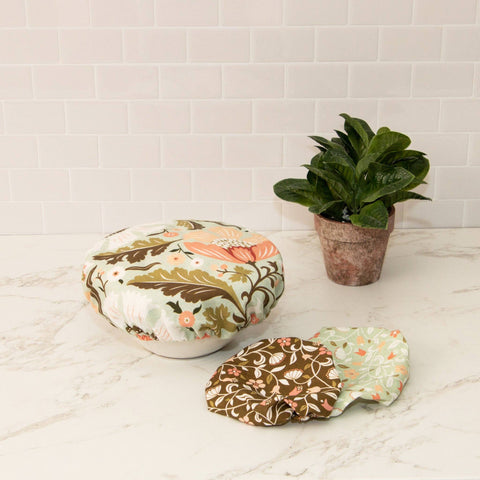 Cloth Bowl Covers, Floral (SET OF 3)