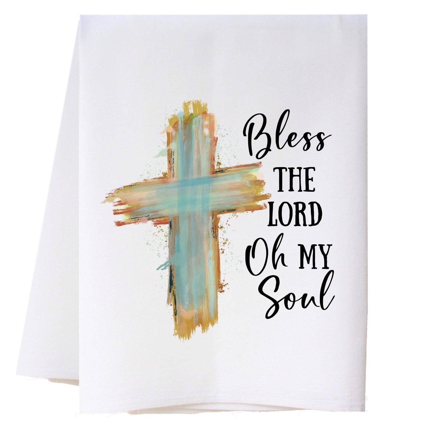 Bless The Lord Cross Kitchen Towel