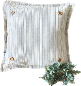 NEW!  Square Striped Pillow only (with fluffy insert)