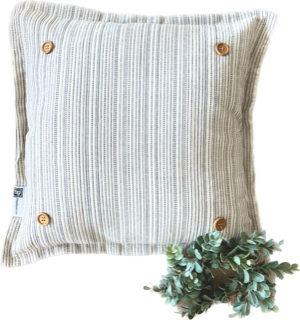 NEW!  Square Striped Pillow only (with fluffy insert)