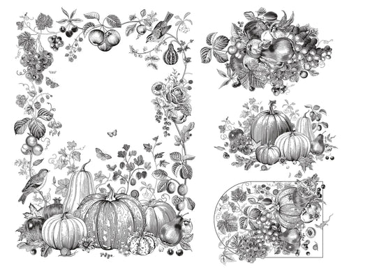 Roycycled Paintable Fall Decoupage Paper | NEW