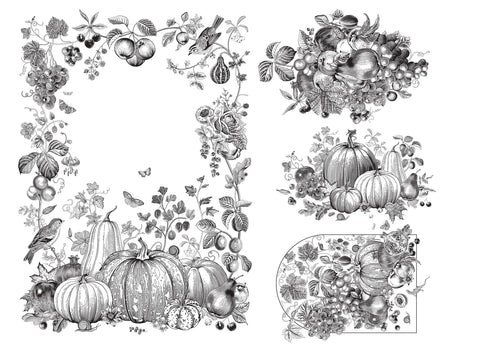 Roycycled Paintable Fall Decoupage Paper | NEW