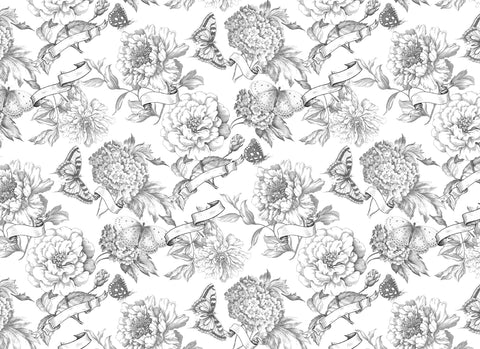 Roycycled Paintable Blooms Decoupage Paper | NEW
