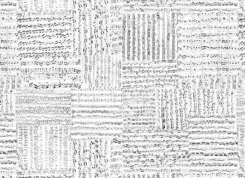 Roycycled Music Notes Masterboard Decoupage Paper | NEW