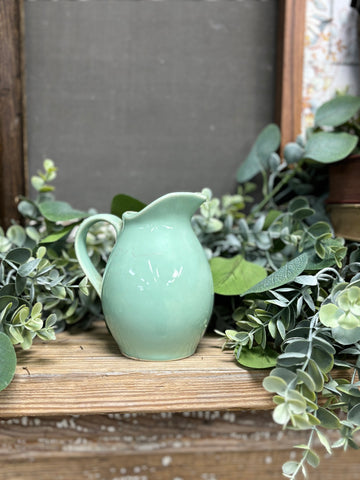 Vintage Mint Green Creamer
