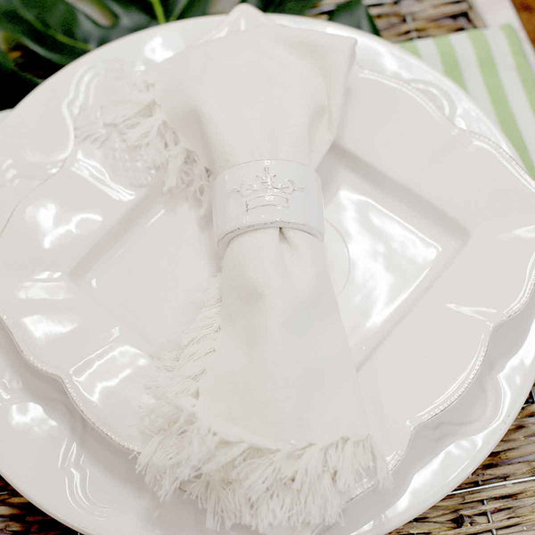 Fringe Napkin |Soft White| 18x18