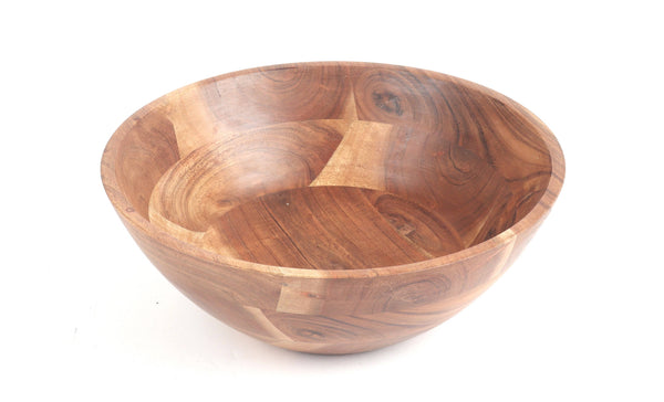 12"  Acacia Wooden Bowl