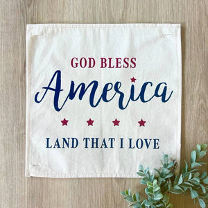 SQUARE Holiday Panel:Summer 4th of July USA LAND THAT I LOVE