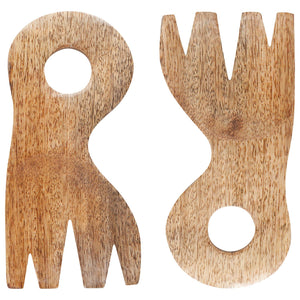 (Set of 2) Nosh Mango Wood Salad Claws