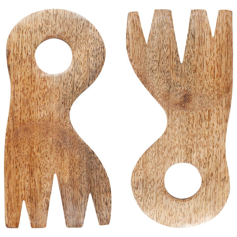 (Set of 2) Nosh Mango Wood Salad Claws