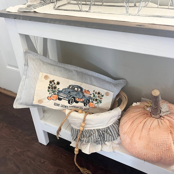Seasonal Panel: Fall Autumn, VINTAGE PUMPKIN TRUCK