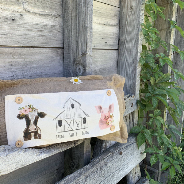 Neutral Panel: Spring Summer Farm Sweet Farm Animals