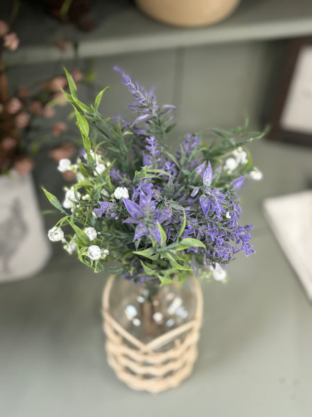 Lavender and White Spring Bouquet | 13”