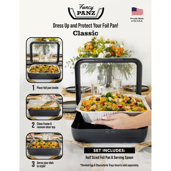 Classic Set - Pan Frame w/ Lid & Serving Spoon - Red