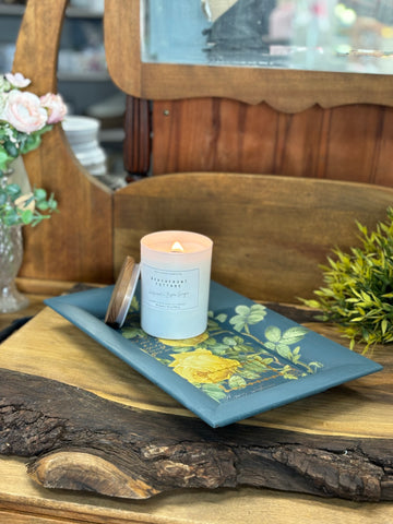 Floral Embellished Tray