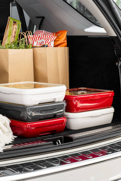Premium Set - Pan Frame w/ Lid & Hot or Cold Gel Pack -White