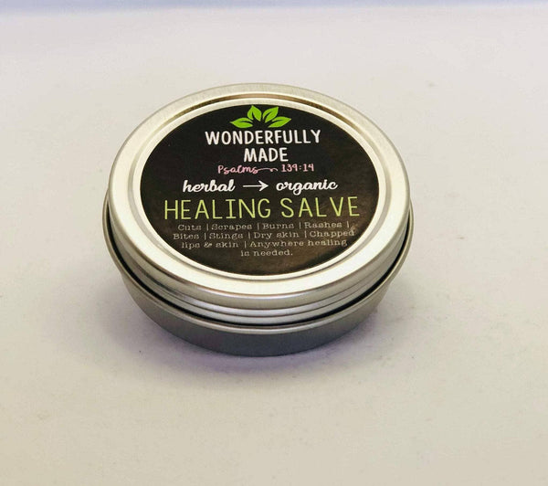 Herbal Healing Salve | Organic Calendula Chickweed Plantain