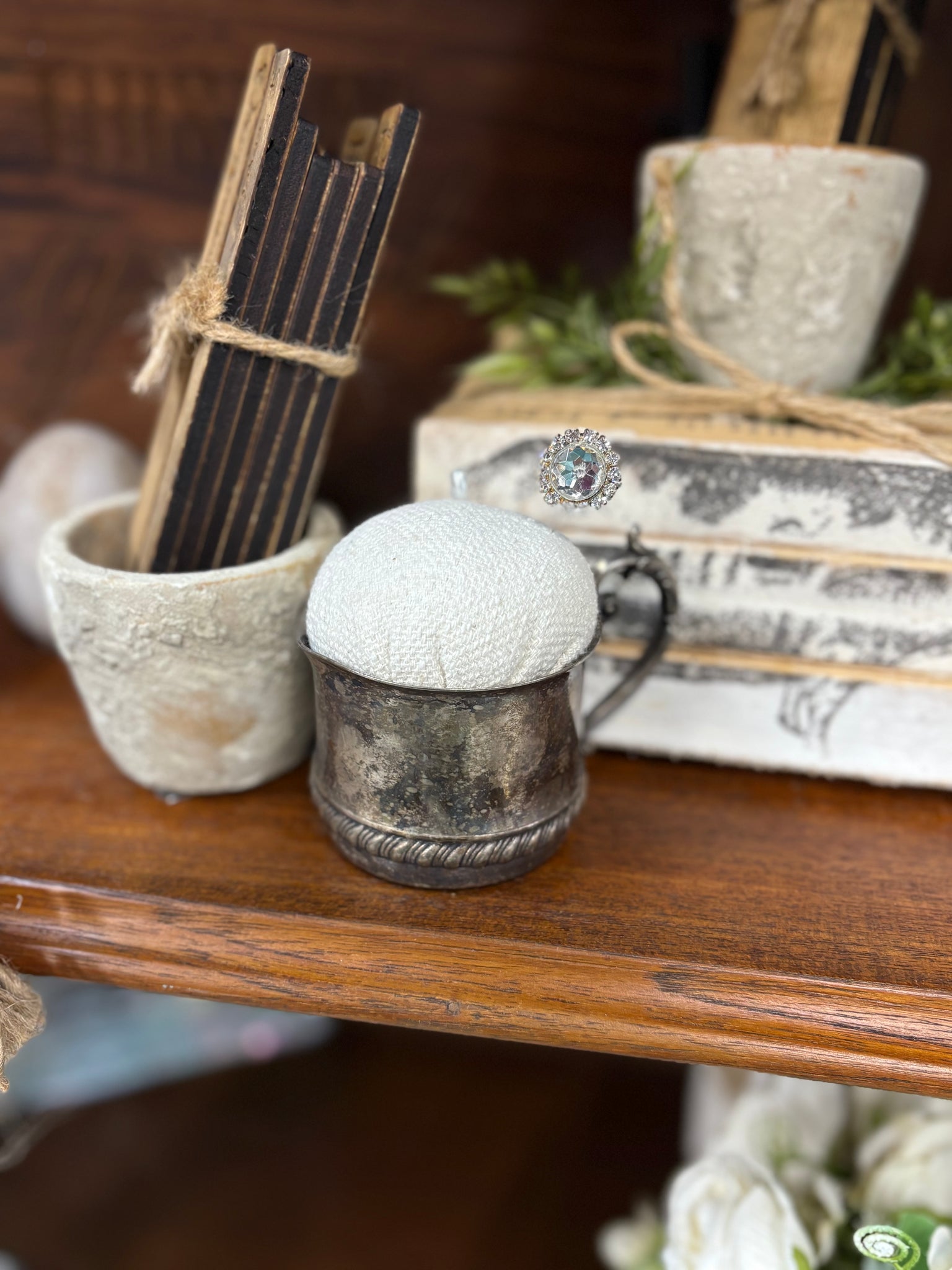 Upcycled Metal Pin Cup