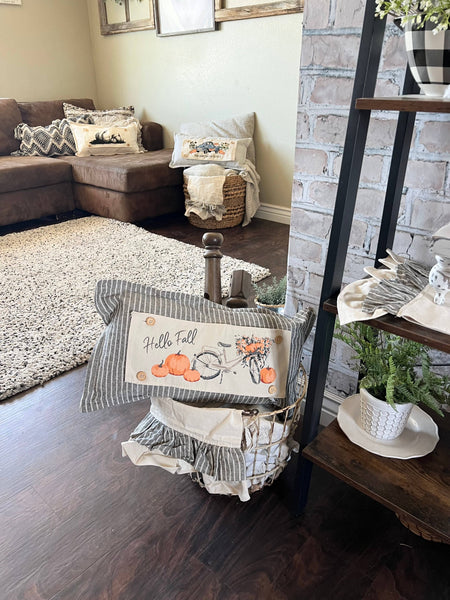 Seasonal Panel: Hello Floral Boho; Autumn VINTAGE FALL BIKE