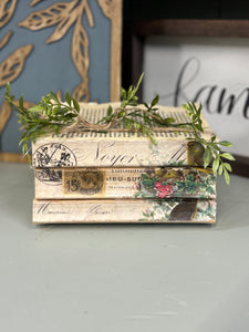 Bird Nest Book Stack