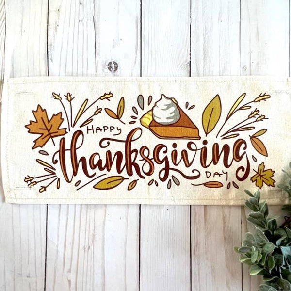 Holiday Panel: Fall Leaves Leaf November Thanksgiving Pie