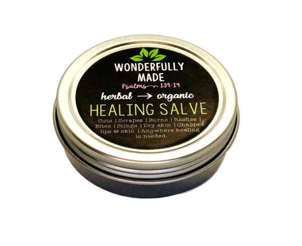 Herbal Healing Salve | Organic Calendula Chickweed Plantain