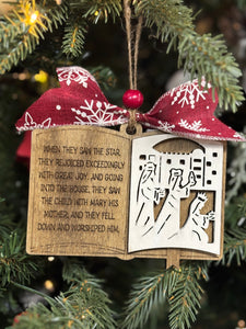 Handmade and Engraved “When They Saw The Star”