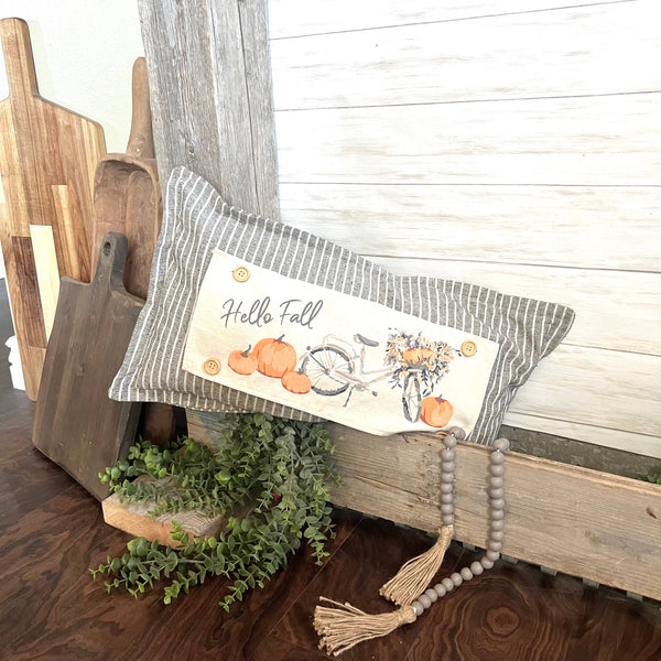 Seasonal Panel: Hello Floral Boho; Autumn VINTAGE FALL BIKE