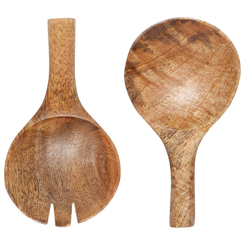 (Set of 2) Nosh Mango Wood Salad Servers