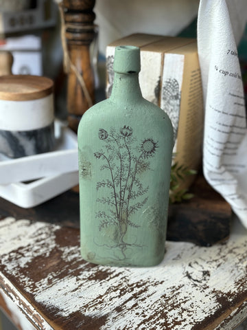 Green Apothecary Bottle
