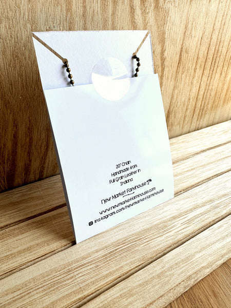 Tree Necklace - Forest Leather Pendant Necklace
