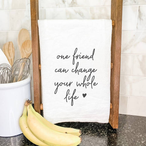 One Friend - Cotton Tea Towel: No Loop (27" x 27")