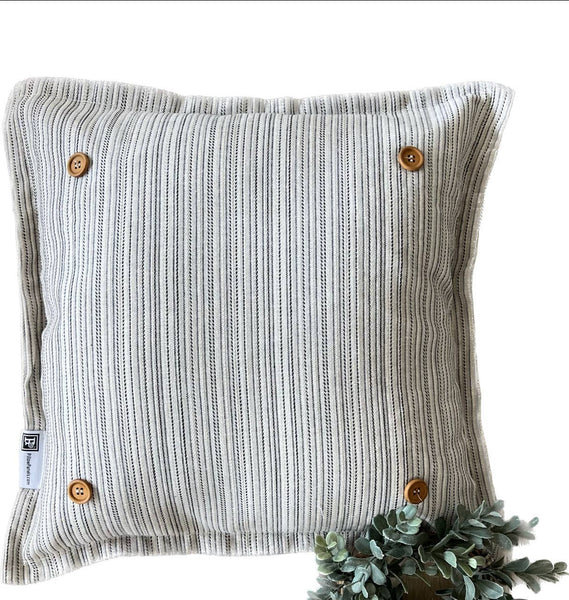 NEW!  Square Striped Pillow only (with fluffy insert)