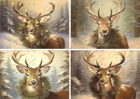 Holiday Deer | JRV A4 Rice Paper