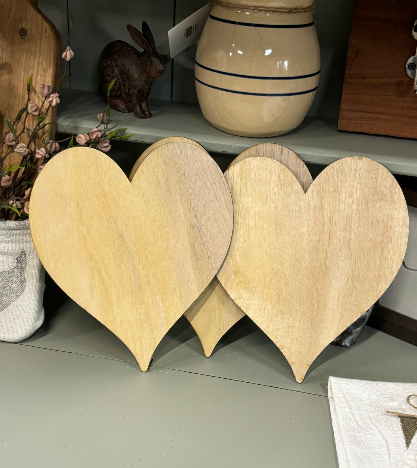 Set of 3 | Heart Shaped Wood Blanks |