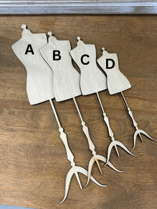 Dress Form Wooden Blanks *various sizes*