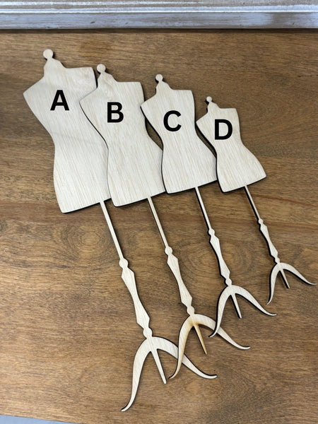 Dress Form Wooden Blanks *various sizes*