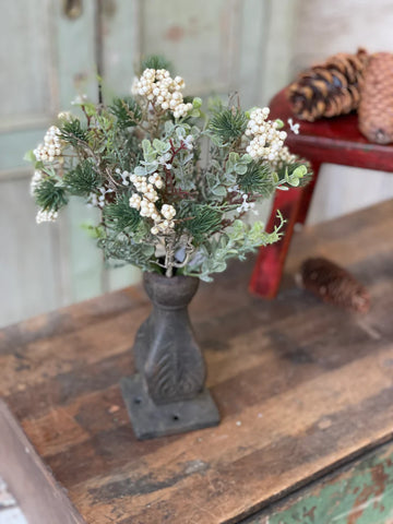 Briar Berry Fir Bush | 11" | Cream